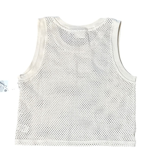 Obey Hudson Mesh Tank Top White Size S NWT | Streetwear Y2K Minimalist - Picture 6 of 10